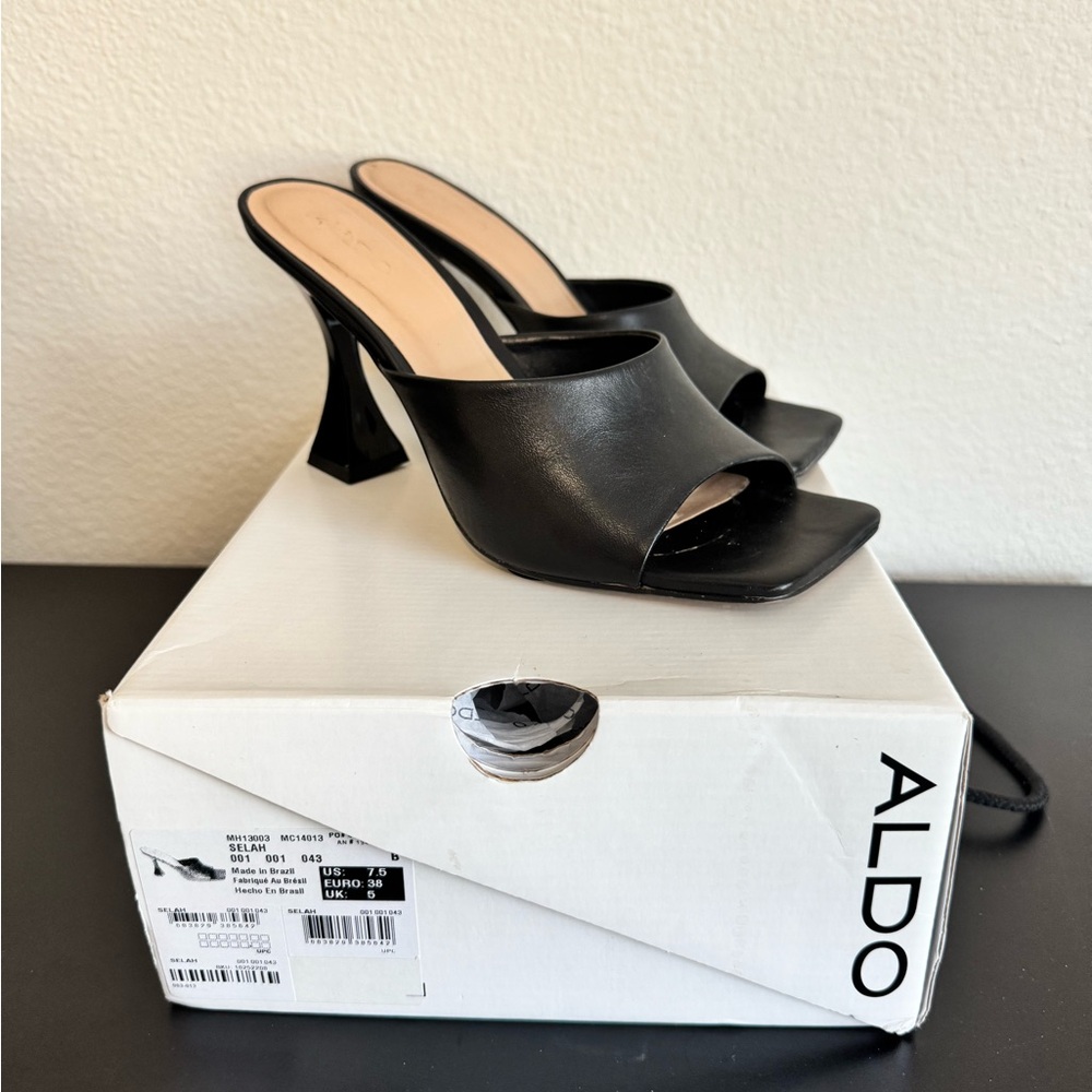 ALDO Black Women's Heeled Mules